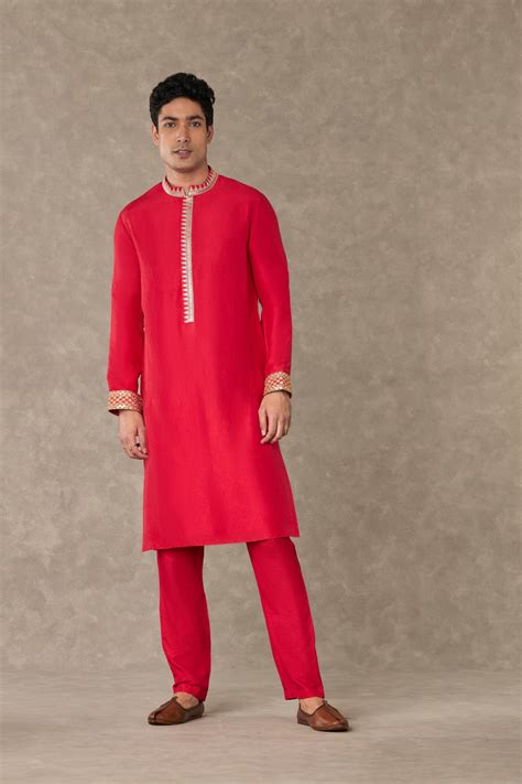 Shop Red Kurta Set Men Online – House Of Masaba