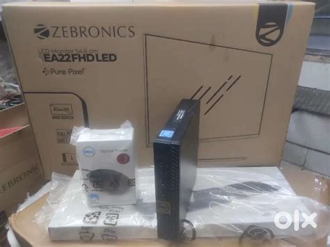 Dell tiny cpu i3 6th gen 8/256 ssd 22 inch IPS monitor keyboard mouse ...