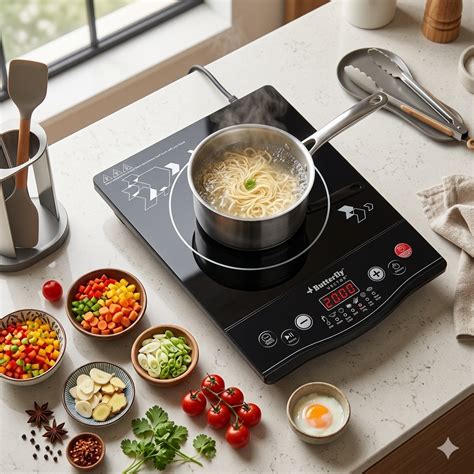 Butterfly Vector Plus 1700W Induction Cooktop ₹4499 | Black Push Button ...
