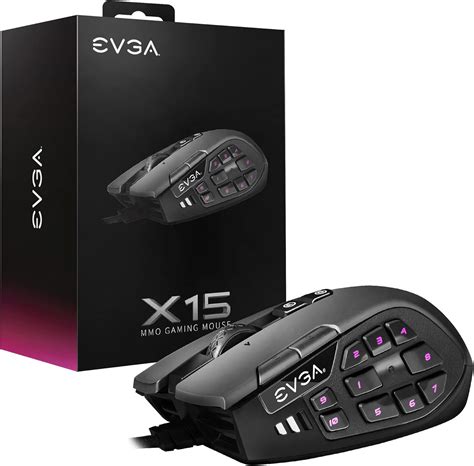 EVGA X15 MMO Gaming Mouse, 8k, Wired, Black, India | Ubuy