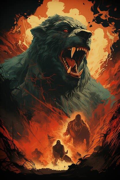 Kingkong vs godzilla with a surrealistic style | Premium AI-generated image