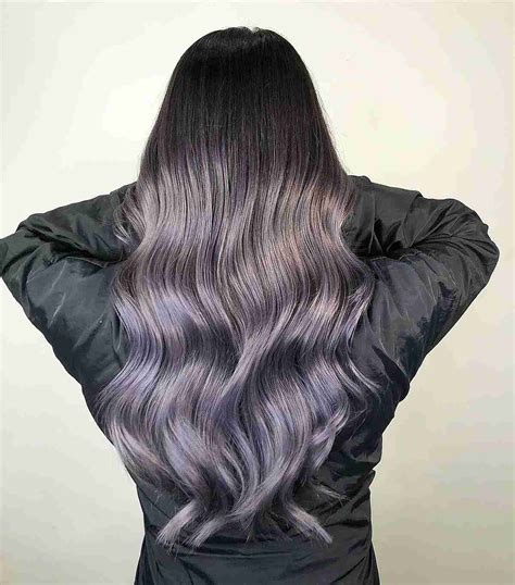 Black And Dark Purple Ombre Hair