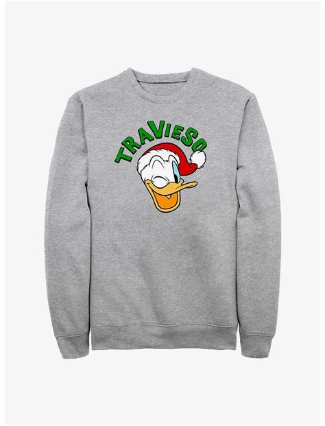 Disney Donald Duck Travieso Naughty In Spanish Holiday Sweatshirt ...