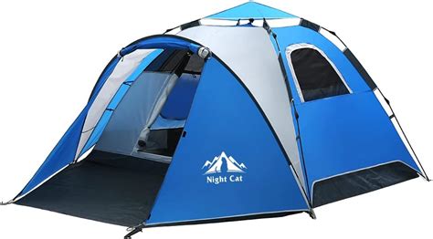 Night Cat Pop Up Tent For 3 4 Man Waterproof | Desertcart INDIA