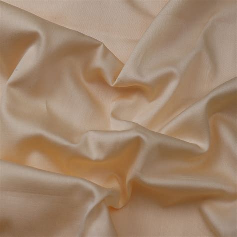 Buy Cream Color Mill Dyed Cotton Satin Fabric 68320/13 | FFAB