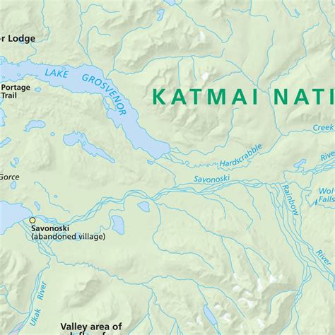 Katmai National Park and Preserve map by US National Park Service - Avenza Maps | Avenza Maps
