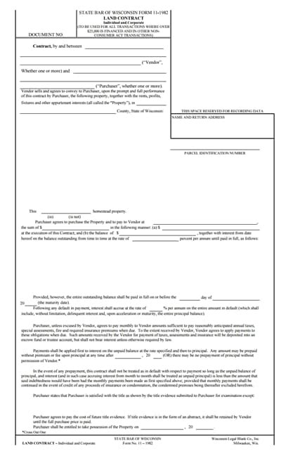 Land Contract Template: Free Download