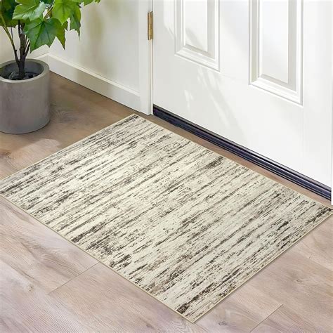 Amazon.com: Lansny Modern Abstract Entryway Rug Indoor 2x3 Washable Rug ...