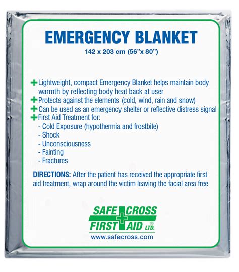 Buy Foil/Mylar Emergency Blankets from Canada