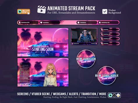 Chillwave Sunset Pack | Overlay Forge