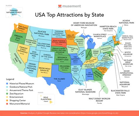 Budget Travel | Top Attractions in All 50 States