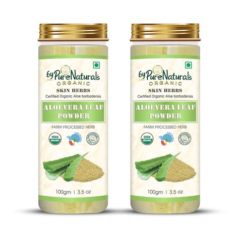 byPureNaturals 100% Natural Herbal Organic Aloe Vera Leaf Powder| Aloe ...