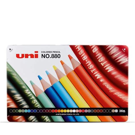 Uni Colored Pencil 880 36 Colors - SCOOBOO - Uni