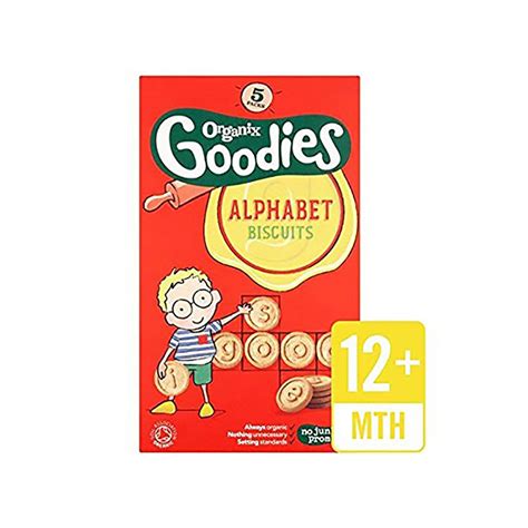 Organix Goodies Alphabet Biscuits 5X25G | Buy health products at ...