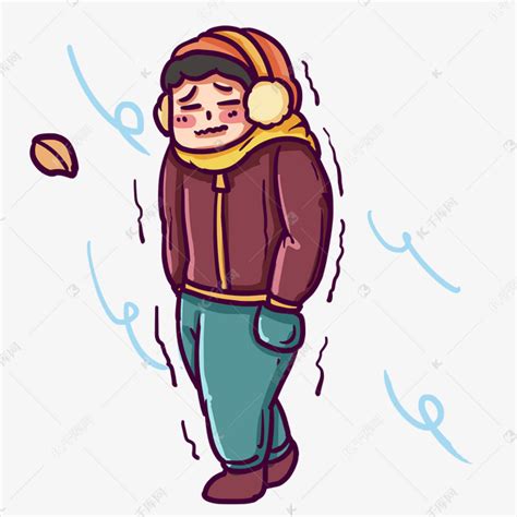 寒风中行走的人素材图片免费下载-千库网