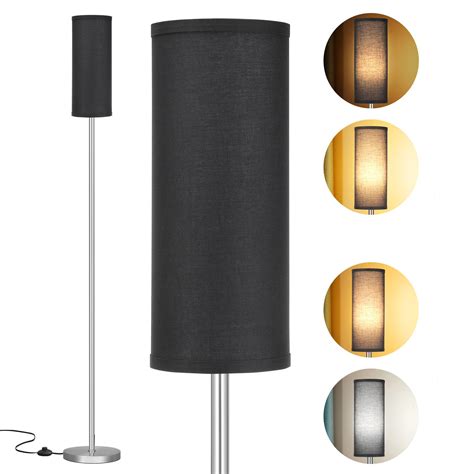 Ambimall Floor Lamps for Living Room, Modern Silver Floor Lamp with ...