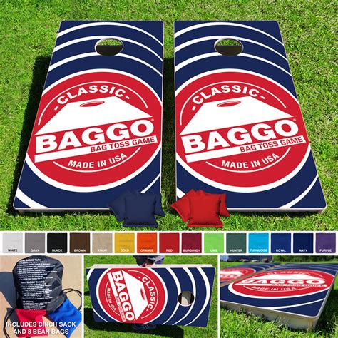 Baggo #1 Classic Pro Style Cornhole Bean Bag Toss Game 24x48 with 8 Re ...