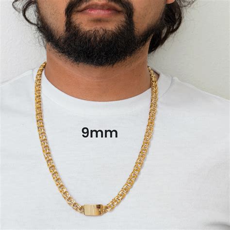 Chino Link Chain in 10k - 85g – Joyeria Daisy