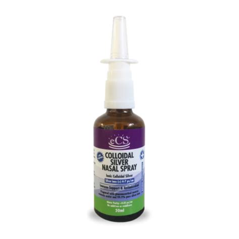 ECS Ionic Colloidal Silver Nasal Spray 50ml – 10ppm Natural Nasal Spray