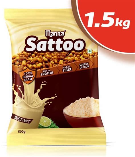 Manna Sattoo 500g | Sattu Drink Mix (100% Natural) - Indian Protein Mix ...