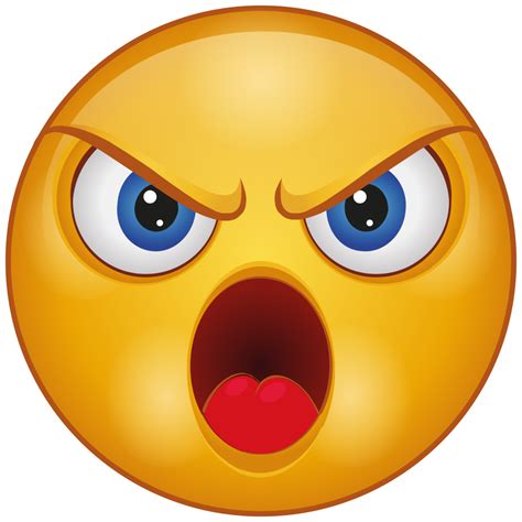 Angry, cartoon, character, emoji, emotion, face, shock icon - Download ...