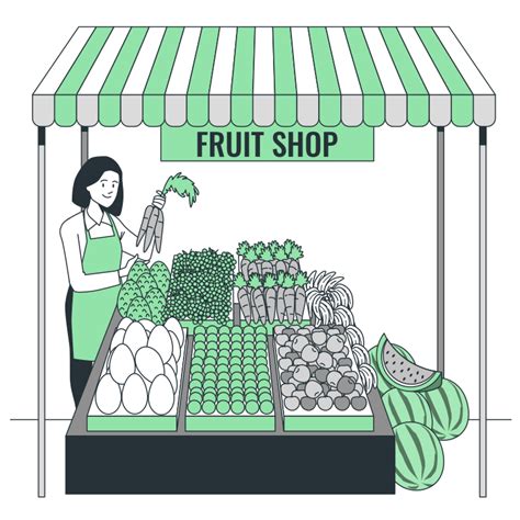 Fruit Store Cartoon 的图像结果