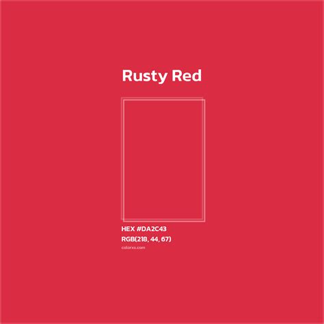 About Rusty Red - Color codes and meaning | Matching colors and paints ...