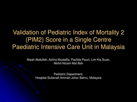 Image result for PIM2 Score