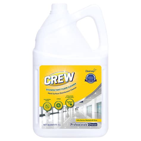 Diversey Crew Disinfectant Floor and Surface Cleaner 5 L - Citrus ...