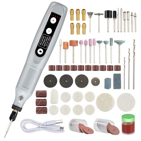 Buy Cordless Rotary Tool, Engraving Pen with 130PCS 2000mAh 3.7V Mini ...