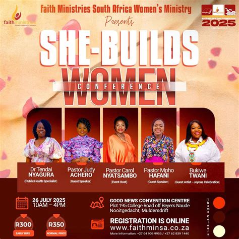 She Builds Women’s Conference 2025, Good News Convention Centre-GNCC ...
