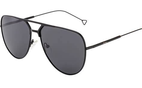 Buy Ted Smith Polarized Aviator Unisex Sunglasses - (TSS-P201964_BLK|61 ...