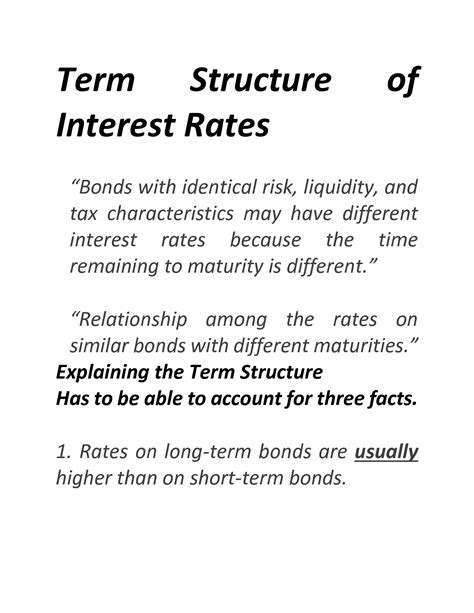 Term Structure of Interest Rate Explained 的图像结果