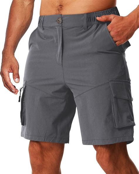 Amazon.com: Y YERFONE Mens Work Casual Shorts Stretch Quick Dry Cargo ...