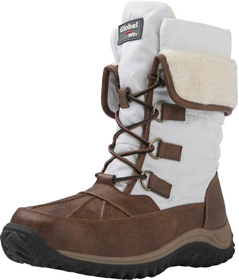 Buy GLOBALWIN Women's Faux Fur Lined Winter Snow Boots Online at Lowest ...