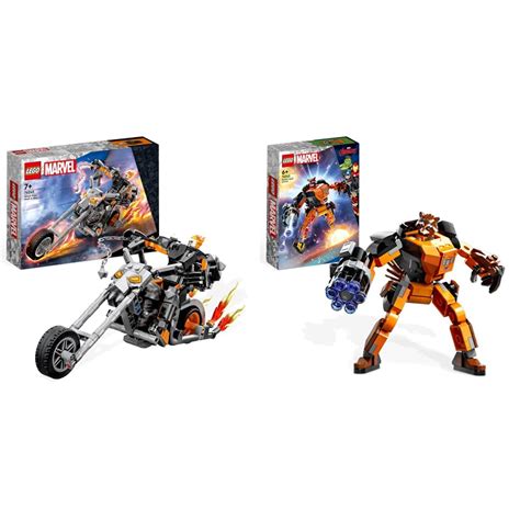 Buy LEGO 76245 Marvel Ghost Rider Mech & Bike, Buildable Motorbike Toy ...