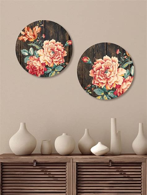 Shop SHAAKH Multicolour Hanging Pine Wood Home Essential for Home ...