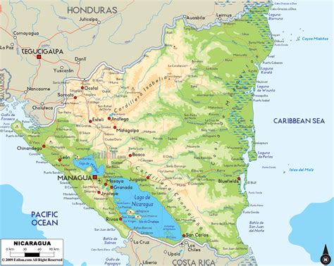 Costa Rica Nicaragua Map at Clair Haynes blog