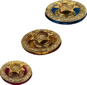 INFINITIVE BAZAAR Diya on glass For Pooja and Home Decor Decorative ...