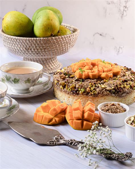 Mango Pistachio Crumble Tea Cake – Wicked Gourmet Gifting
