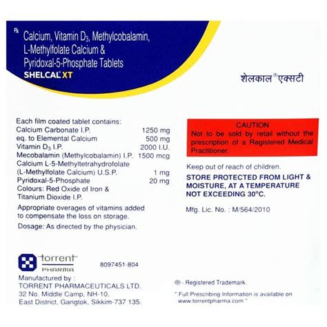 Buy Shelcal XT Tablet Online | 60 mins delivery | PillO.