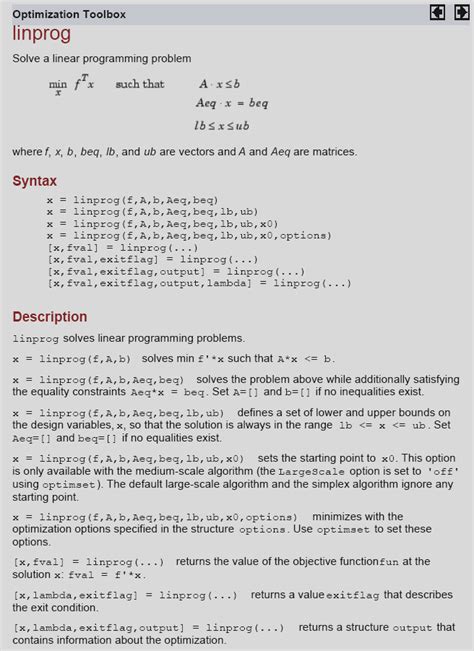 Image result for How to Write MATLAB for Linear Programming