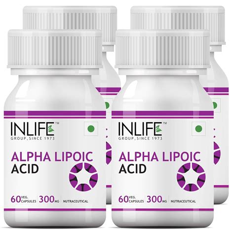 INLIFE Alpha Lipoic Acid 300mg | Universal Antioxidant | ALA Supplement ...