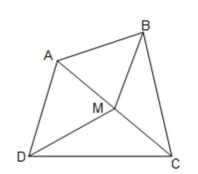 In a quadrilateral ABCD,M is the midpoint of diagonal AC. Prove that ...
