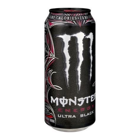 Monster Ultra Black Energy Drink, Zero Sugar, 16 Fl. Oz. - Walmart.com