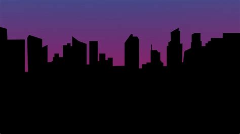 Wallpaper buildings, silhouettes, city, vector hd, picture, image