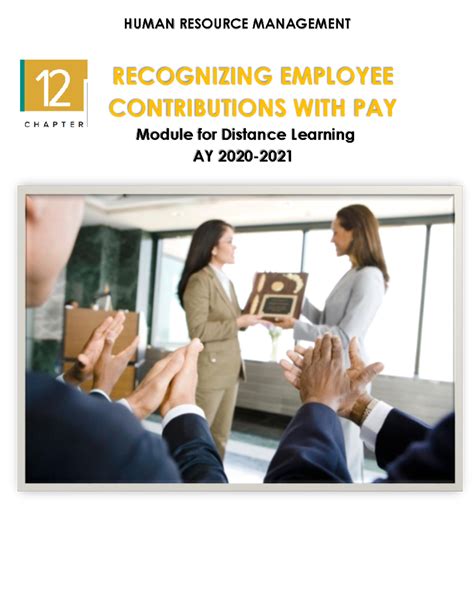Chapter 12 - Recognizing Employee Contributions with Pay - HUMAN RESOURCE MANAGEMENT RECOGNIZING ...