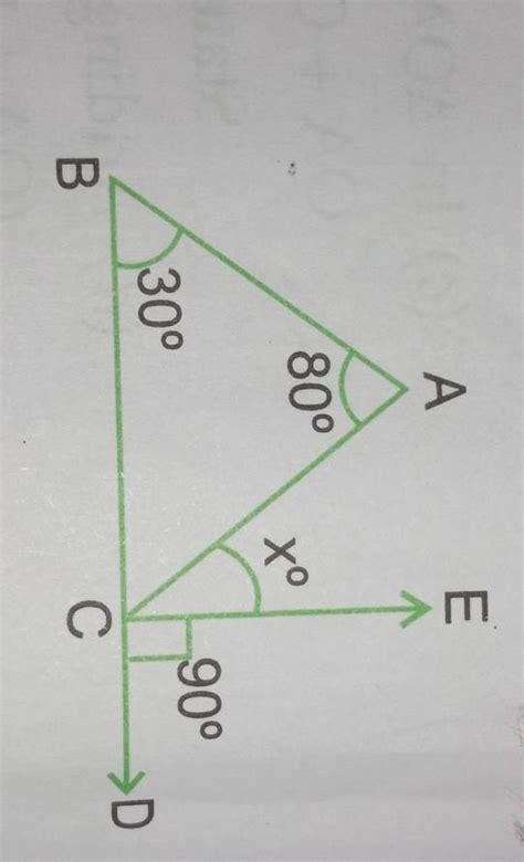 find the value of x in the figure given alongside - Brainly.in