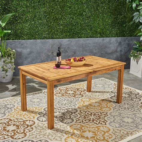 Outdoor Living At Its Finest: Wood Patio Tables - Patio Designs