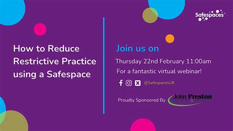 How to Reduce Restrictive Practices using a Safespace, February 22 2024 ...